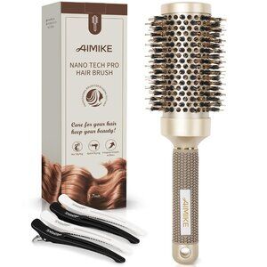 New AIMIKE Round Brush with Boar Bristles